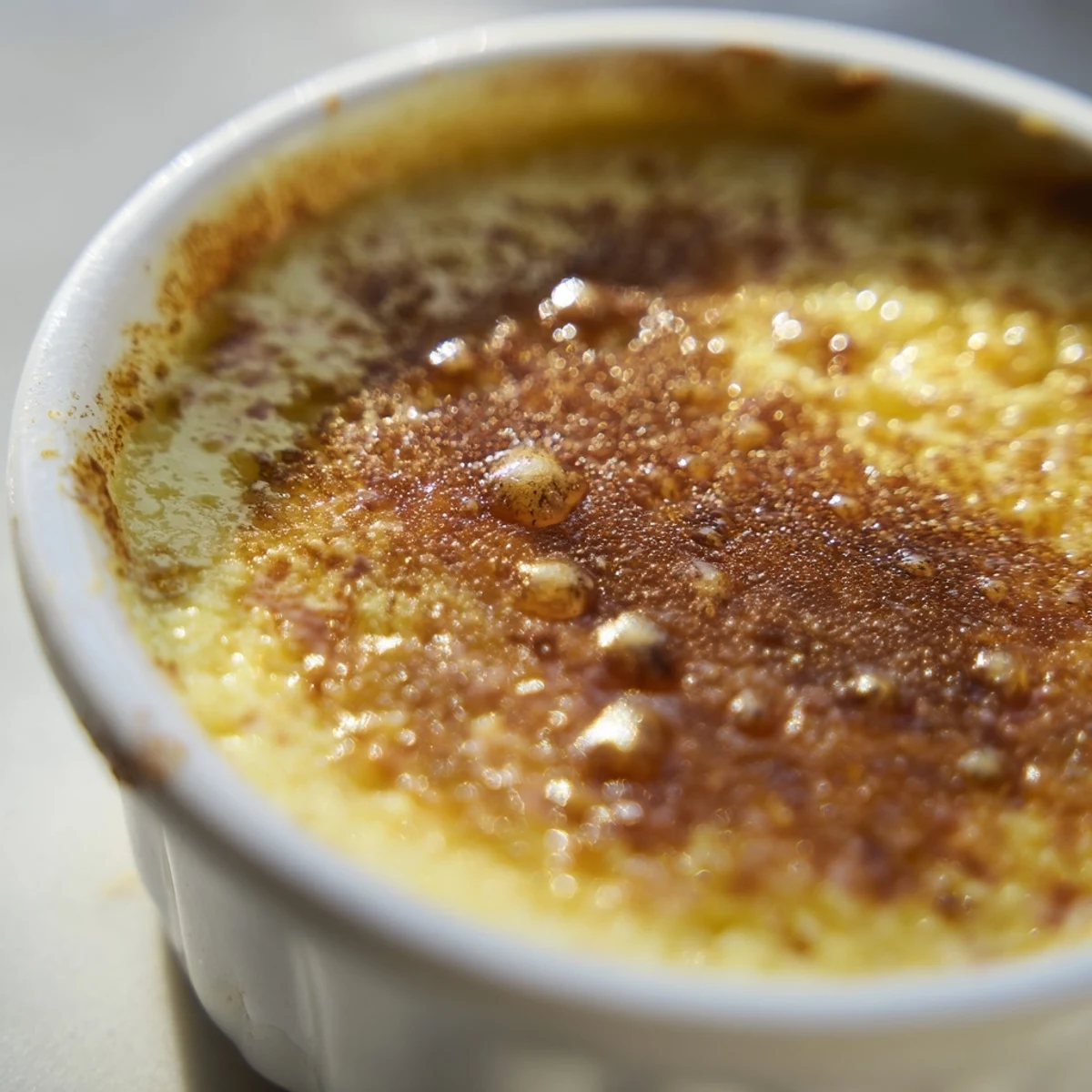 Silky Portuguese rice custard with caramelized cinnamon crust served in individual bowls